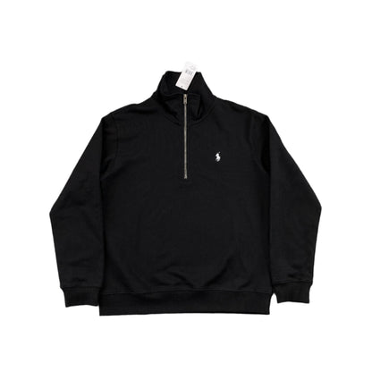 POLO RALPH LAUREN QUARTER ZIP SWEATSHIRT BLACK