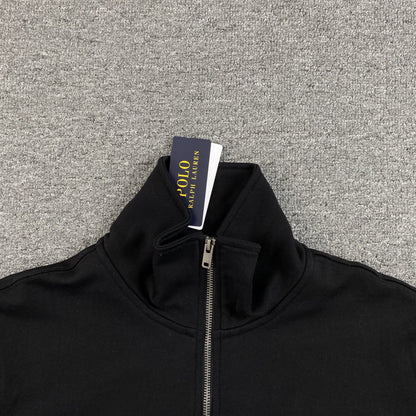 POLO RALPH LAUREN QUARTER ZIP SWEATSHIRT BLACK