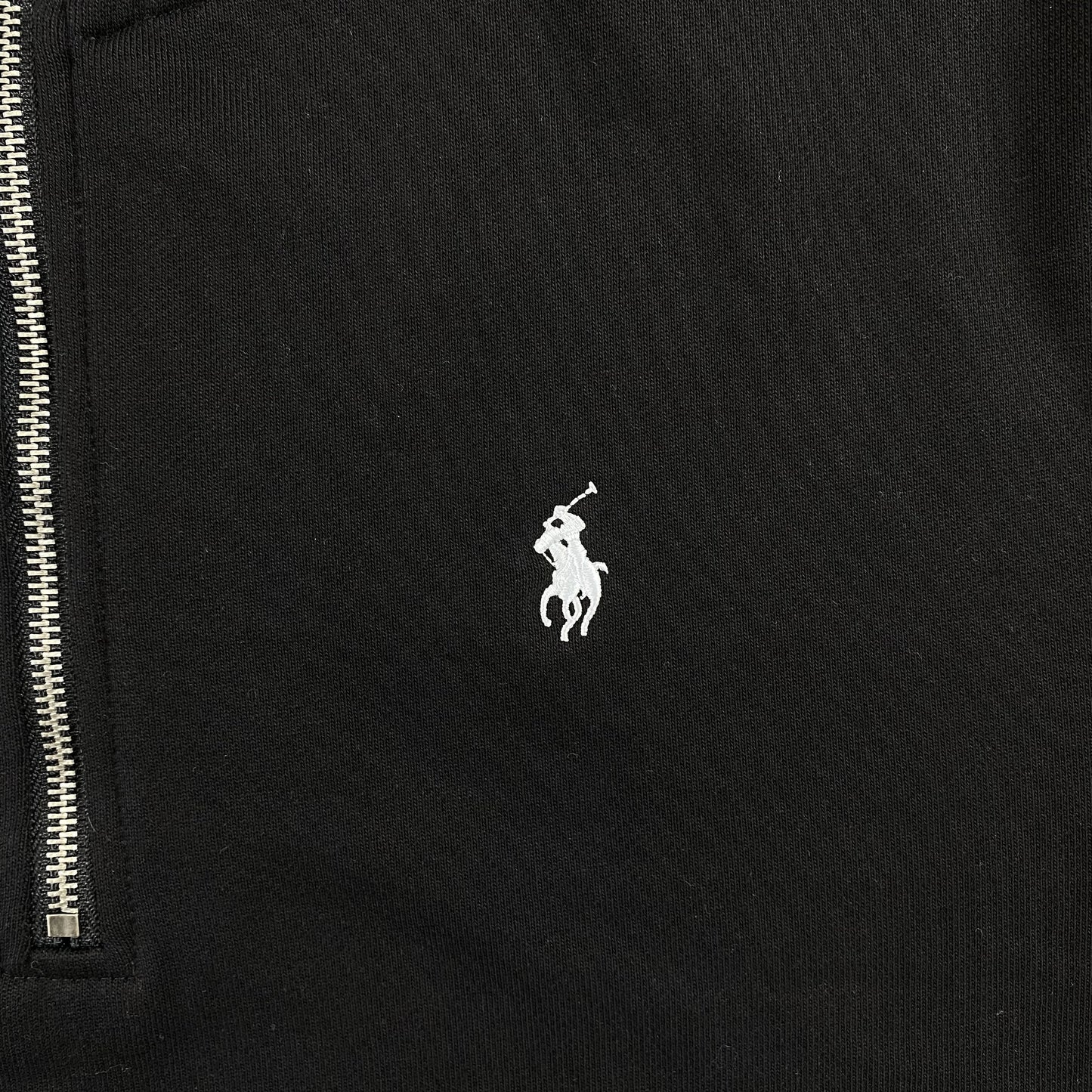POLO RALPH LAUREN QUARTER ZIP SWEATSHIRT BLACK