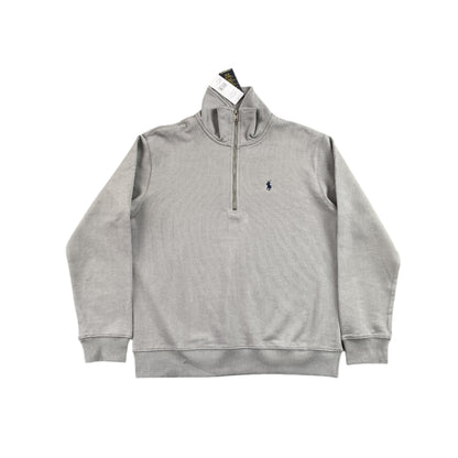 POLO RALPH LAUREN QUARTER ZIP SWEATSHIRT GREY