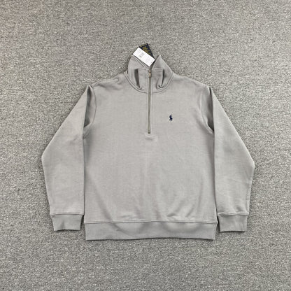 POLO RALPH LAUREN QUARTER ZIP SWEATSHIRT GREY
