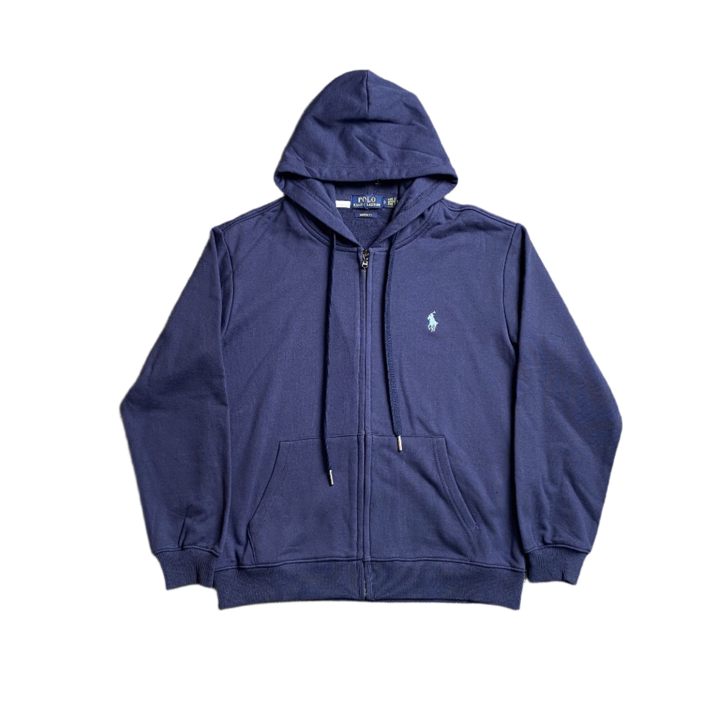 POLO RALPH LAUREN ZIP-UP HOODIE NAVY
