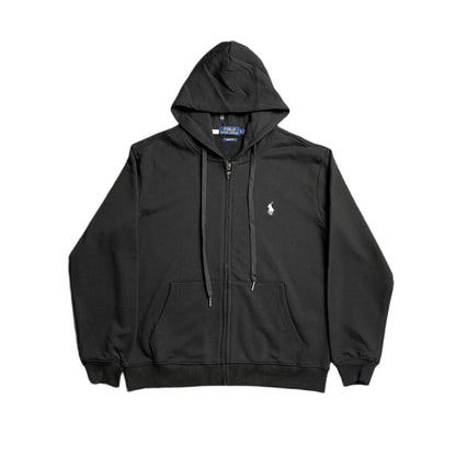POLO RALPH LAUREN ZIP UP HOODIE BLACK