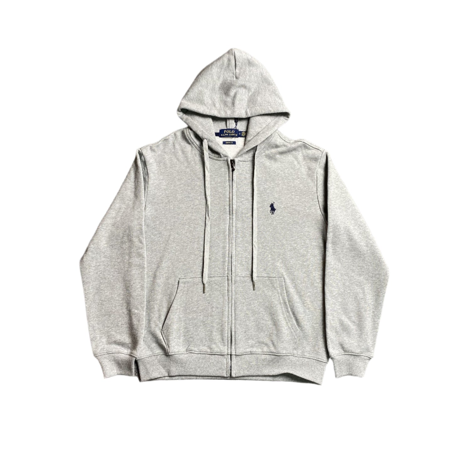 POLO RALPH LAUREN ZIP UP HOODIE GREY