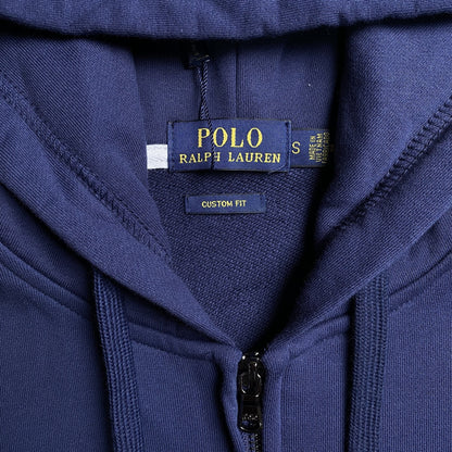 POLO RALPH LAUREN ZIP UP HOODIE NAVY