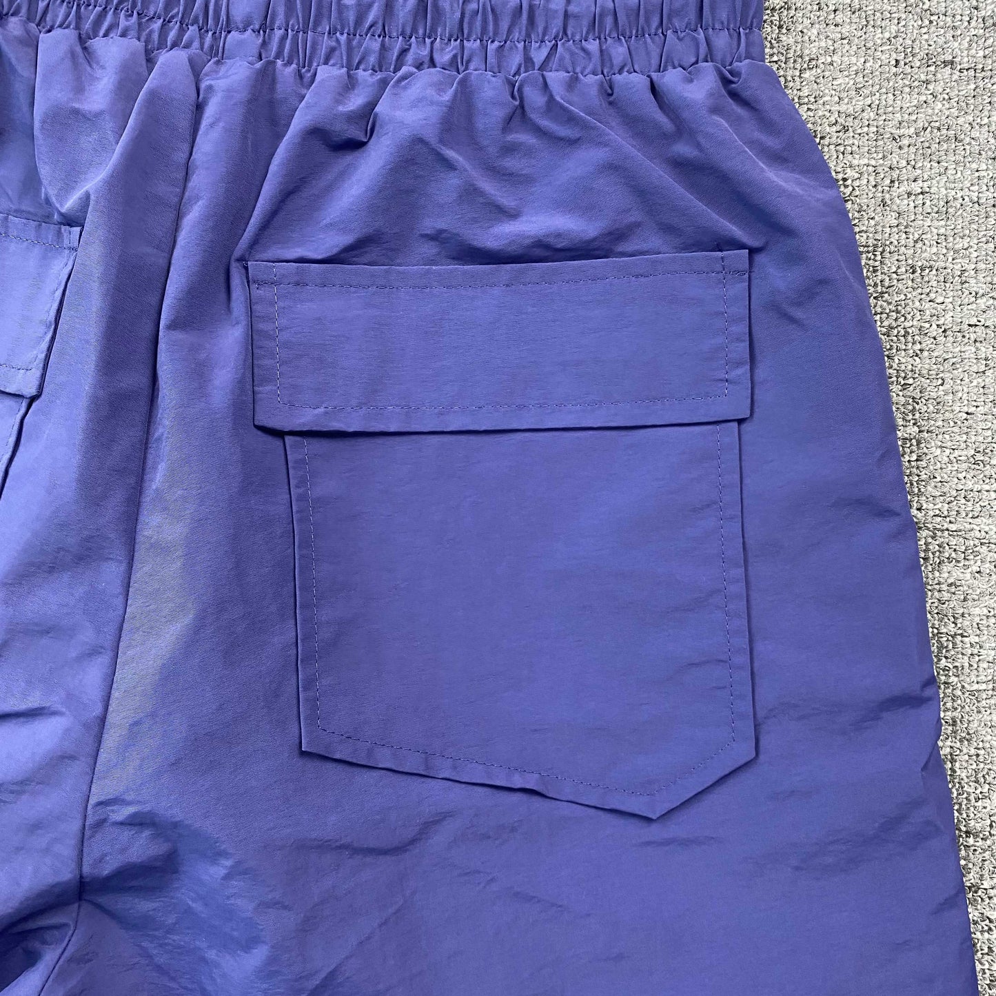 RHUDE RH LOGO SHORTS NAVY