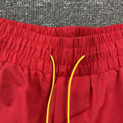 RHUDE RH LOGO SHORTS RED