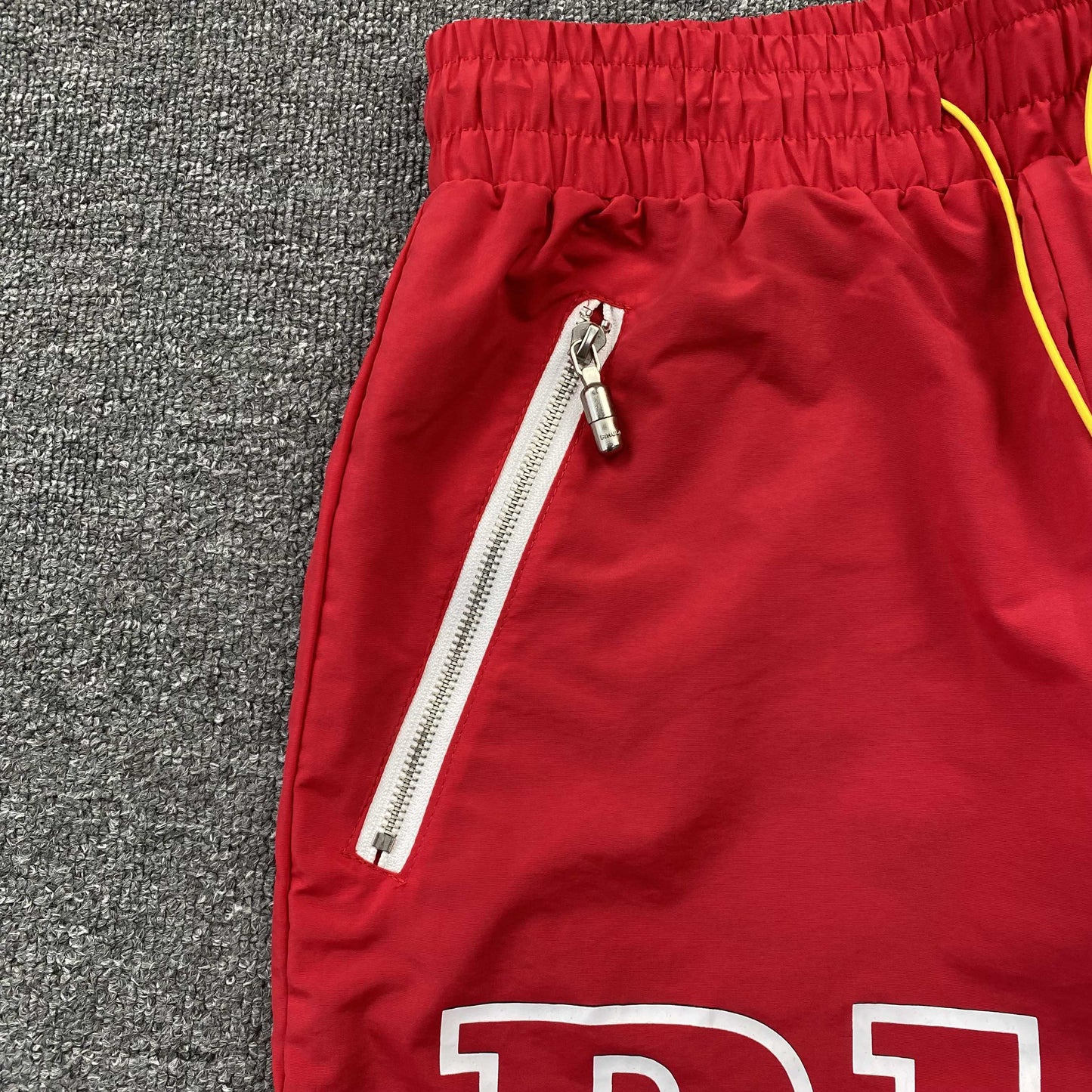 RHUDE RH LOGO SHORTS RED