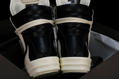 RICK OWENS GEOBASKET MILK BLACK