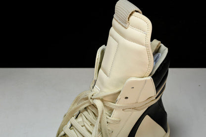 RICK OWENS GEOBASKET MILK BLACK