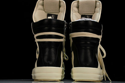 RICK OWENS GEOBASKET MILK BLACK
