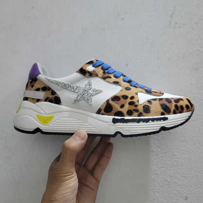 Running Sole Sneakers In Leopard-print Pony Skin