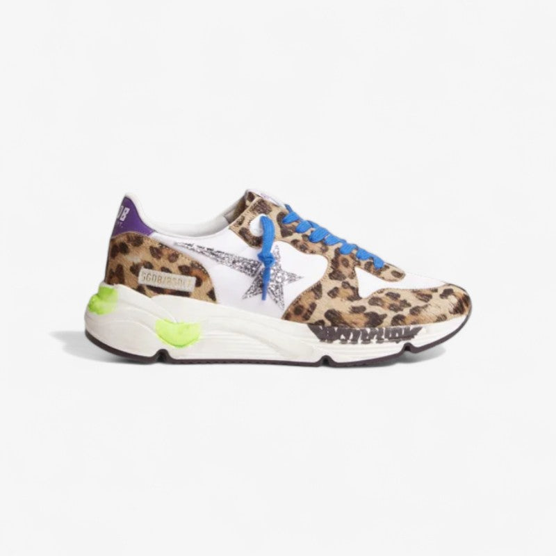 Running Sole Sneakers In Leopard-print Pony Skin