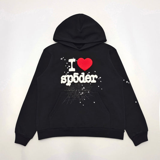 SP5DER I HEART SP5 SOUVENIR HOODIE BLACK