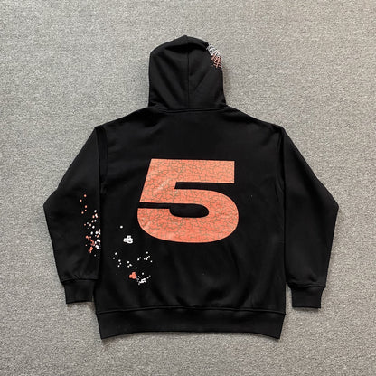 SP5DER NOCTURNAL HIGHWAY HOODIE BLACK