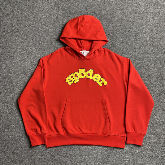SP5DER OG LOGO HOODIE RED