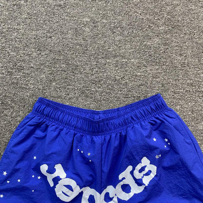 SP5DER OG WEB DOUBLE LAYER SHORT BLUE