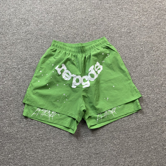 SP5DER OG WEB DOUBLE LAYER SHORT GREEN