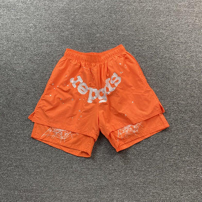 SP5DER OG WEB DOUBLE LAYER SHORT ORANGE