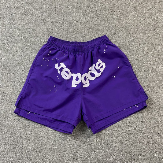 SP5DER OG WEB DOUBLE LAYER SHORT PURPLE