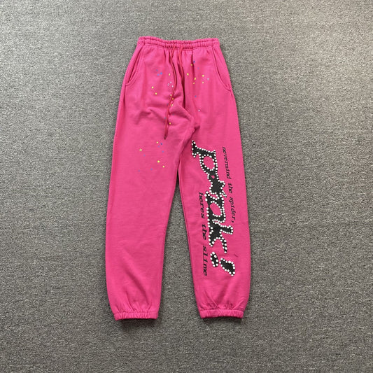 SP5DER P*NK SWEATPANTS PINK