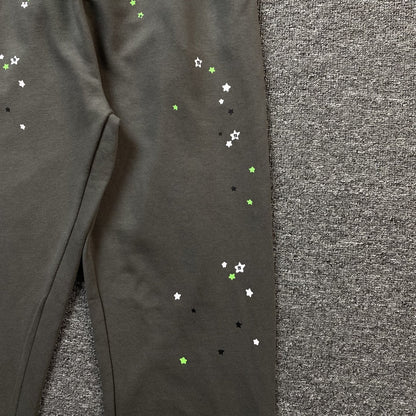 SP5DER WAIT WEB SWEATPANTS SLATE GREY