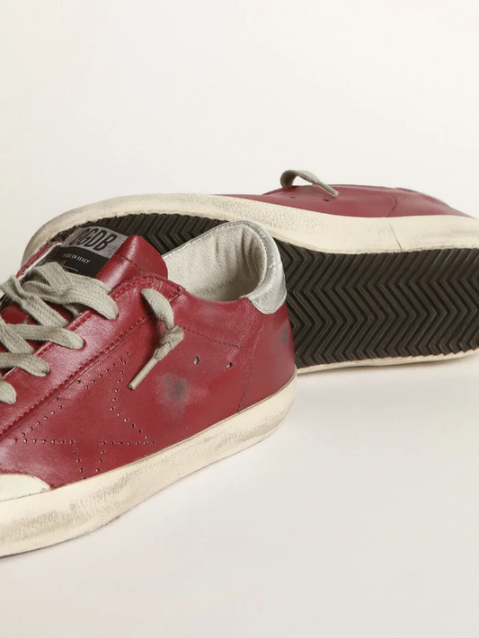 Superstar Sneakers In Nappa Leather With Perforated Star