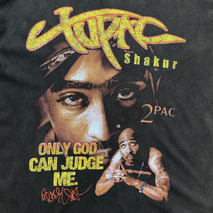 TUPAC VINTAGE GRAPHIC TEE DARK GREY