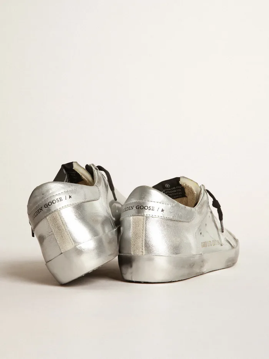 Women’s Super-star Sneakers With Star And Silver Heel Tab