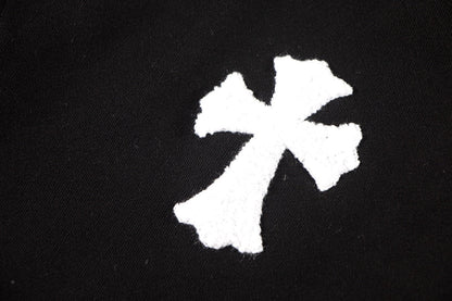CHROME HEARTS WOOL WHITE CROSS SWEATSHIRT BLACK
