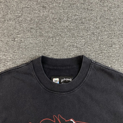 GODSPEED RACER GOLDIE T-SHIRT WASHED BLACK