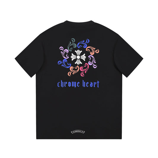 CHROME HEARTS LOGO COLLAR T-SHIRT BLACK