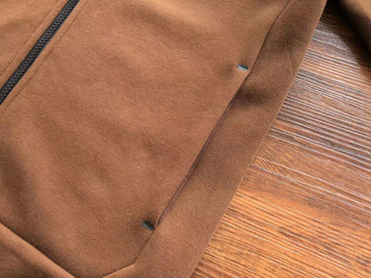 NIKE TECH FLEECE HOODIE x BROWN