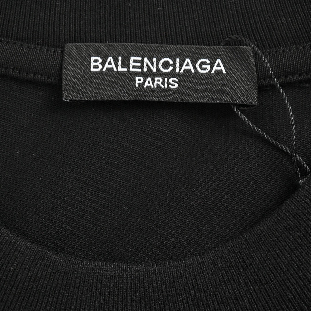 Balenciaga T-Shirt - Distressed Logo