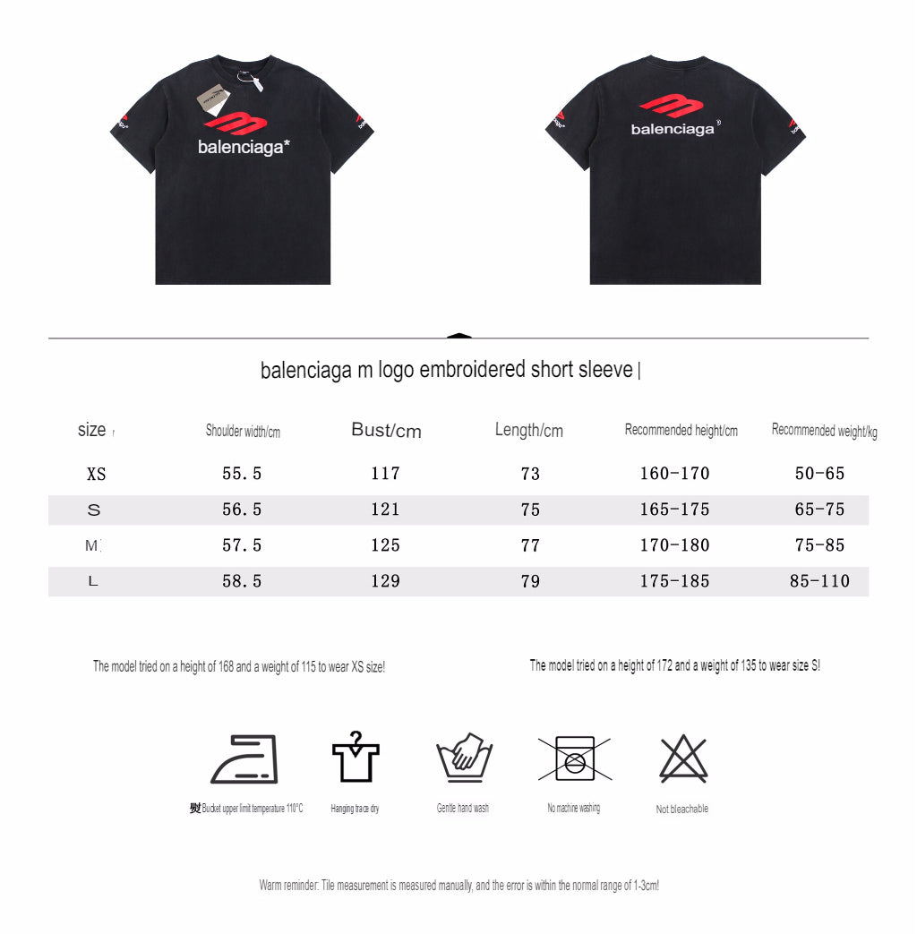 BALENCIAGA LOGO GRAPHIC T-SHIRT BLACK