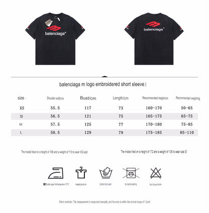 BALENCIAGA LOGO GRAPHIC T-SHIRT BLACK
