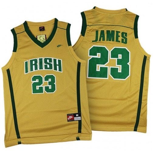 LEBRON JAMES IRISH HIGH SCHOOL JERSEY